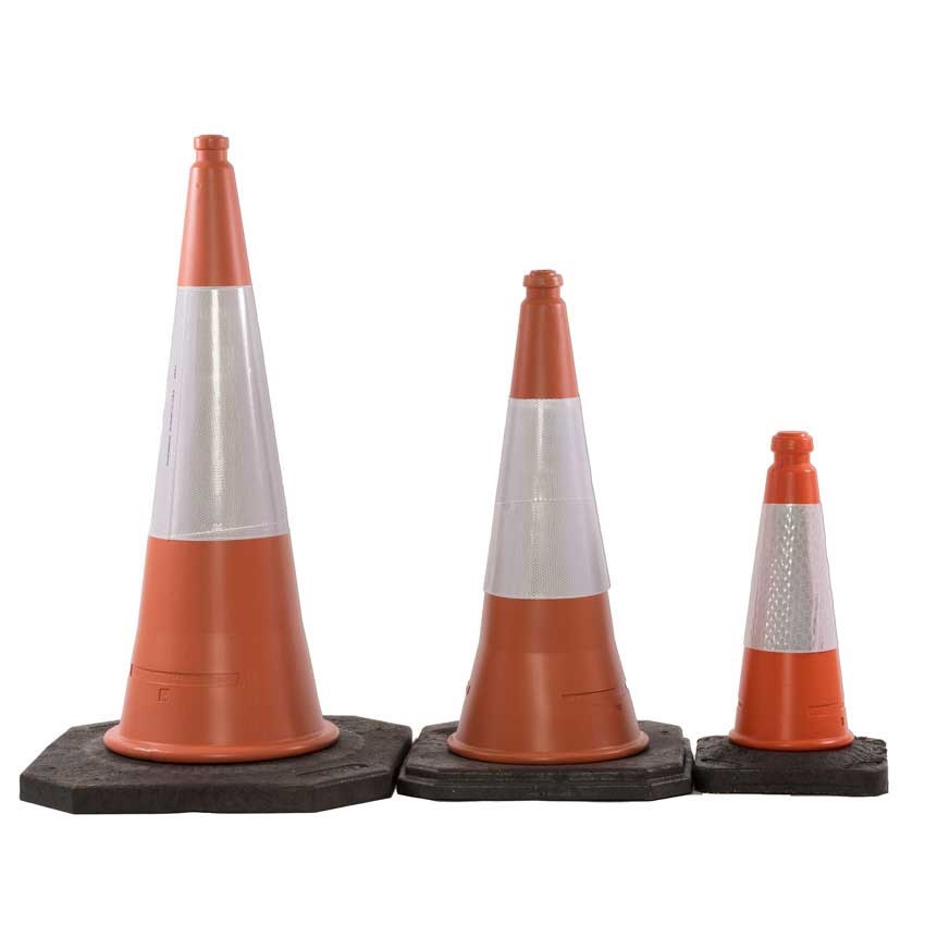 1000mm Highwayman Traffic Cone With D2 Reflective Sleeve