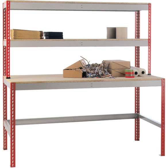 Click to view product details and reviews for Just Workstation 24m X 750 Chipboard Top 2 Upper Shelves.
