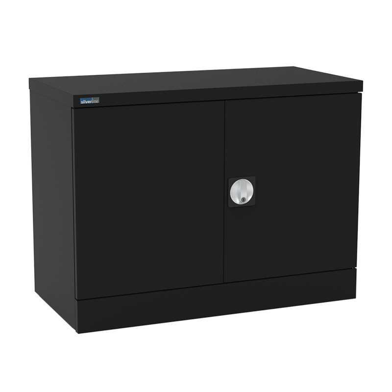 Kontrax 2-Door Assembled Steel Cupboard with 3 shelves - 1830 x 915 x 458mm