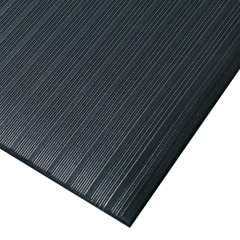 Kumfi Rib Anti Fatigue Mat Black 900x3000mm