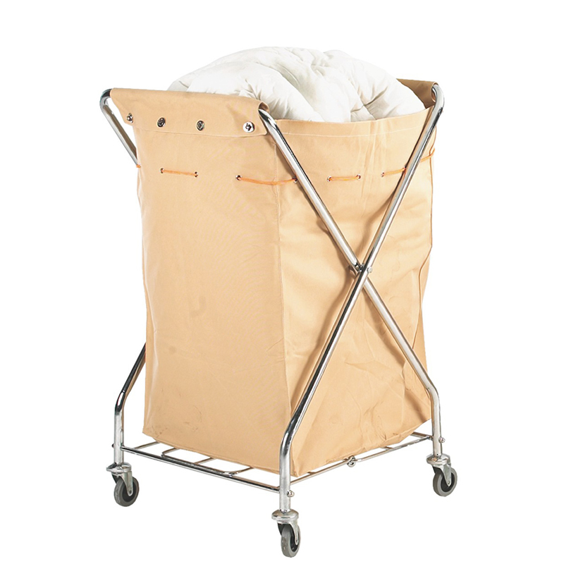 Commercial Laundry Trolley with Removable Canvas Sack