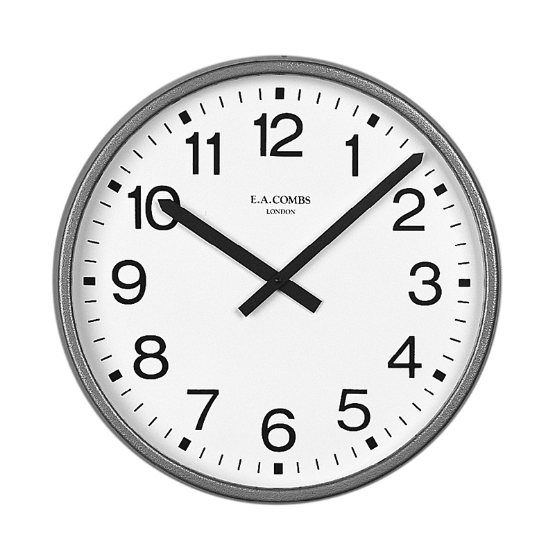 Click to view product details and reviews for Weather Resistant Quartz Movement Clock With Grey Metal Case 470mm Diameter.