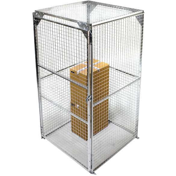 Minibox Galvanised 1.2m x 1.2m Secure Wire Mesh Storage Cage Enclosure