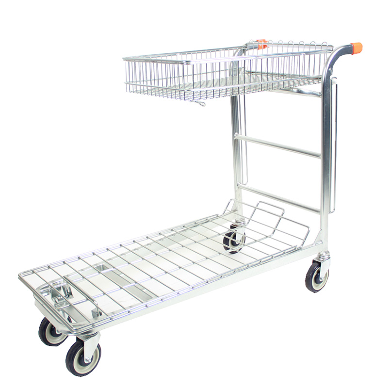 Click to view product details and reviews for Nestable Stock Trolley With Integral Folding Basket.