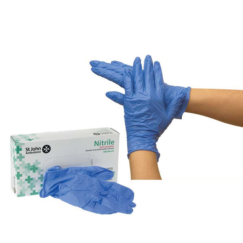 Click to view product details and reviews for St John Ambulance Nitrile Powder Free Gloves Medium Size Pack Of 100.