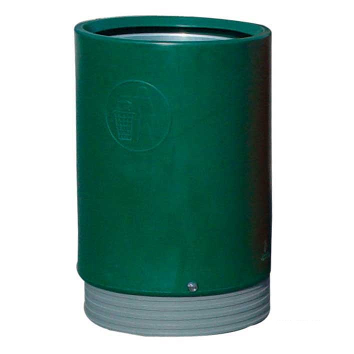 Outdoor Open Top Litter Bin - Red