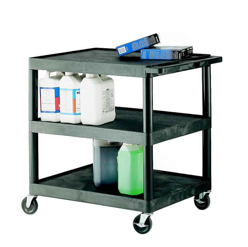 Click to view product details and reviews for Plastic Multi Purpose 2 Tray Trolley 890 X 610 X 880mm.