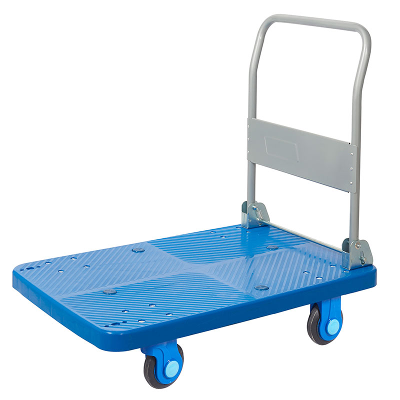 Click to view product details and reviews for 300kg Two Tier Platform Trolley With Silent Castors 730 X 900 X 600mm H X W X D.