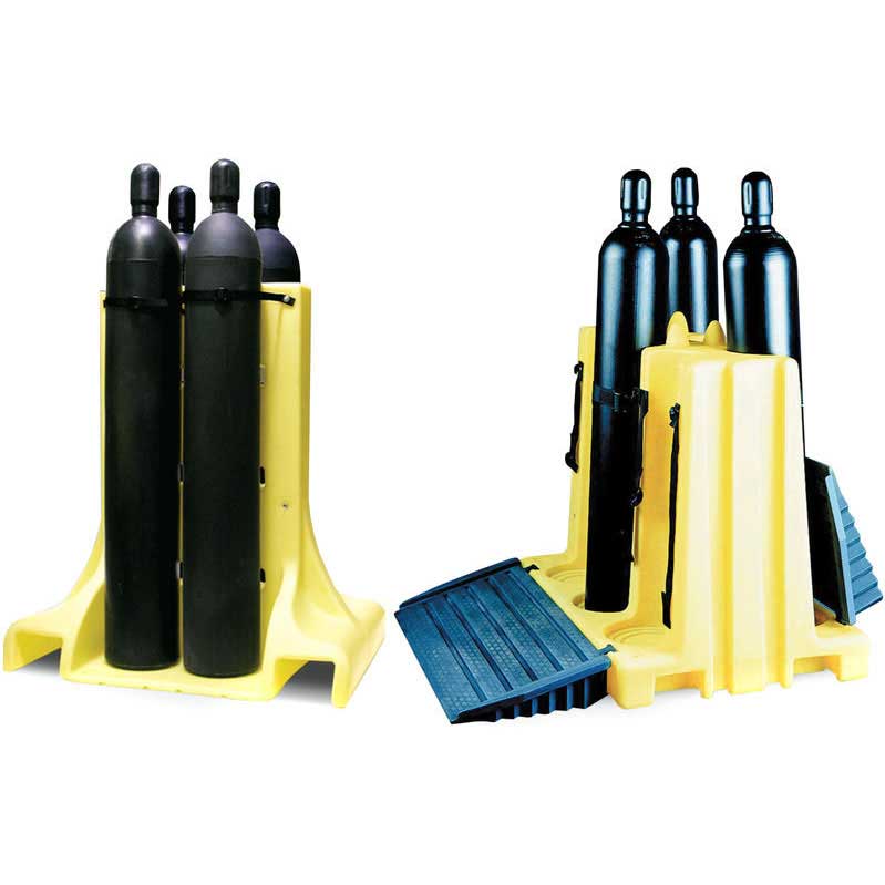 Polyethylene Freestanding Cylinder Racks / Stands