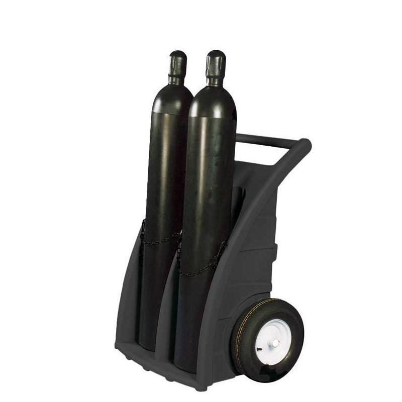 Click to view product details and reviews for Polyethylene All Terrain Double Gas Cylinder Trucks For Cylinders.