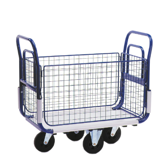 Click to view product details and reviews for Mail Delivery Platform Trolley With 2 Long Baskets.