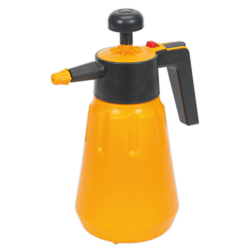 Sealey Hand Operated Yellow Pressure Sprayer Bottle 15l