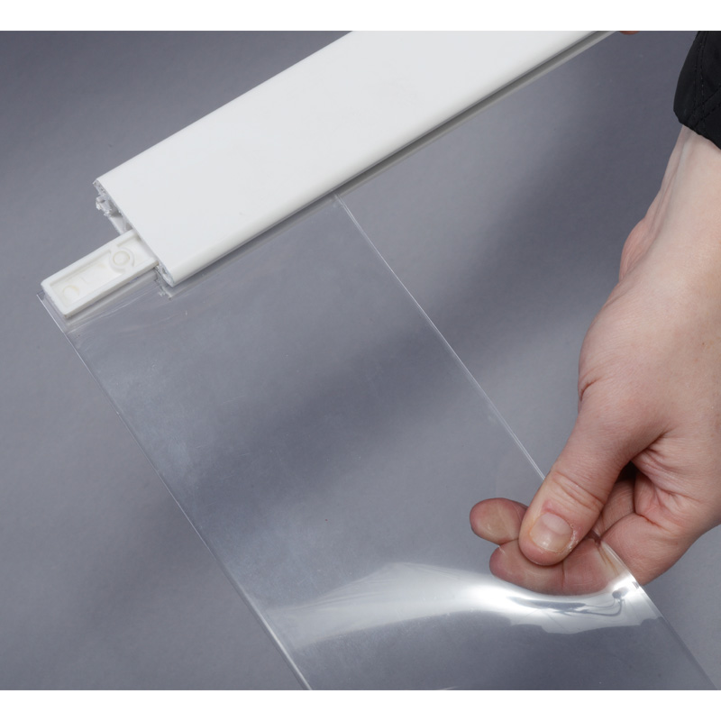 Fridge & Chiller PVC Curtain Kit - up to 3600mm wide x 1500mm high - top fix only