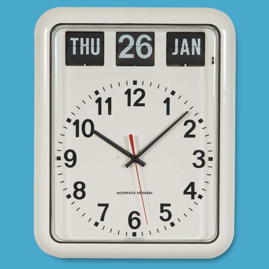 Quartz Movement Calendar Clock with 12 Hour Dial ESE Direct
