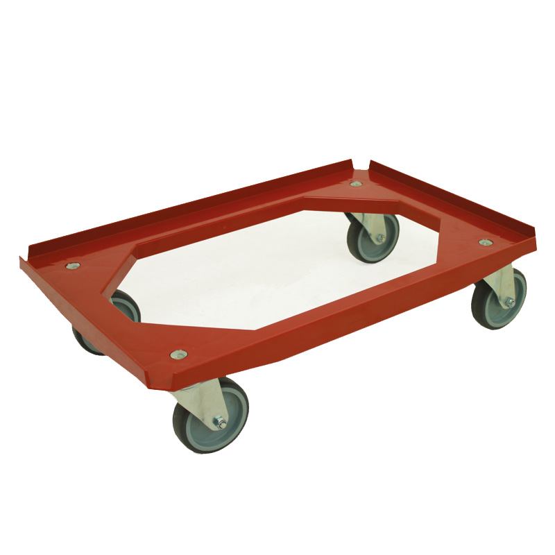 Blue Plastic Dolly Suitable For One 600 X 400mm Or Two 400 X 300mm Containers 200kg Capacity