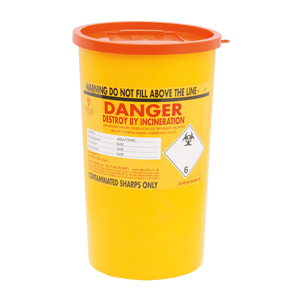 Click to view product details and reviews for Sharpak Disposable Sharps Bin 5ltr.