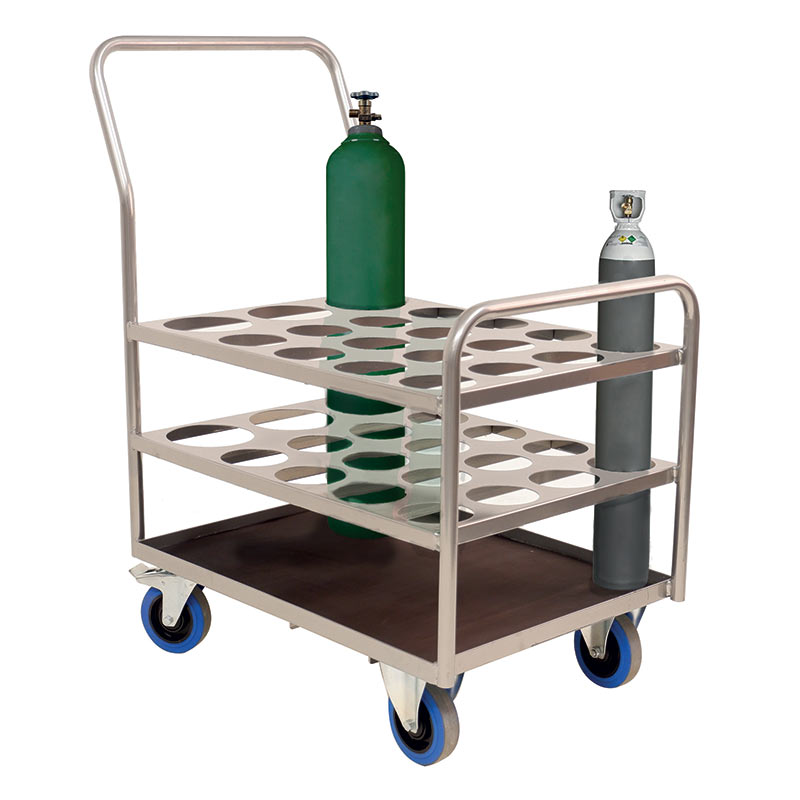 Small Cylinder Trolley for 19 cylinders ( 3 x F or HX, 16 x CD, ZD or D)