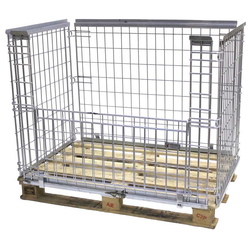 Click to view product details and reviews for Stackable Mesh Pallet Cage 800kg Capacity 850 X 1200 X 1000mm H X W X D.