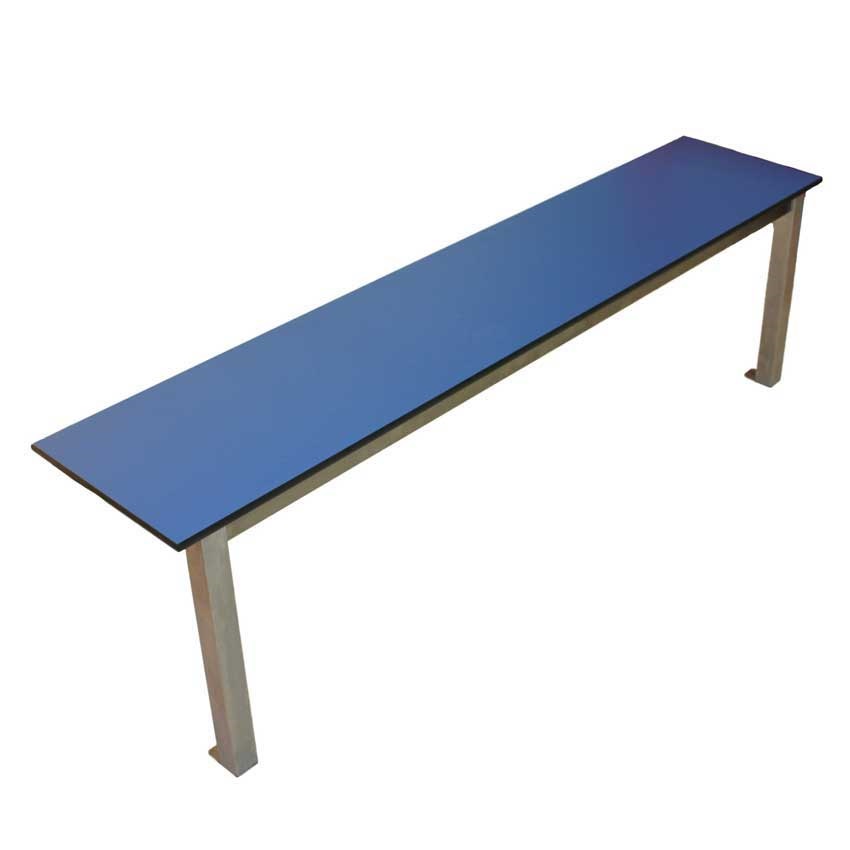 Aqua Mono Bench With Stainless Steel Seat 2m Wide X 350mm Deep