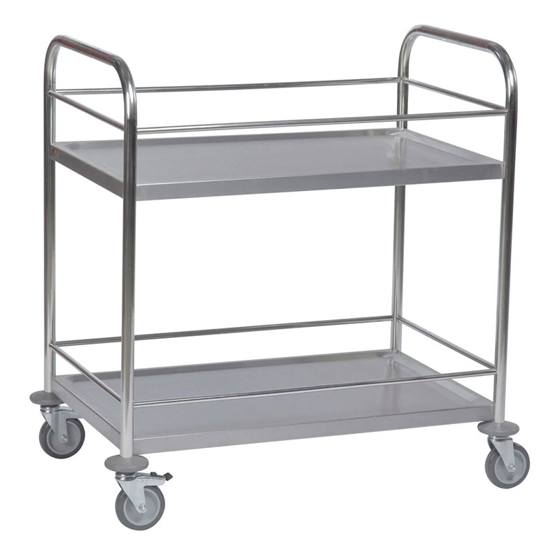 Stainless Steel Trolley with Retaining Bars, FREE UK Delivery | ESE Direct