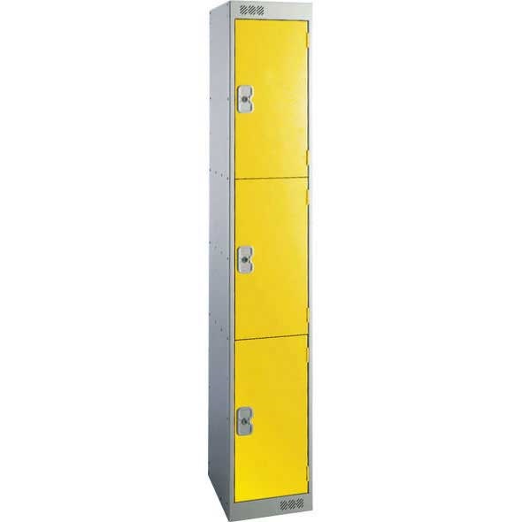 Standard 3 door Metal Locker - 1800 x 300 x 450mm