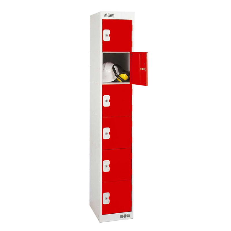 Standard 6 door Metal Lockers Nest of 2 - 1800 x 300 x 300mm (H x W x D)