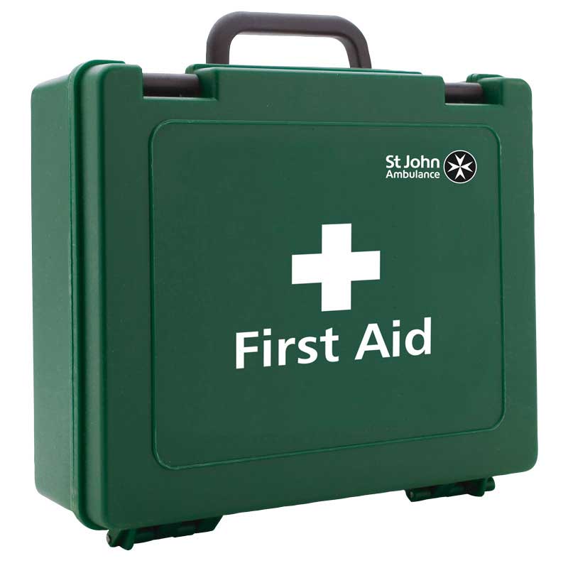 Click to view product details and reviews for St John Ambulance Statutory Green Box Large Workplace First Aid Kit.