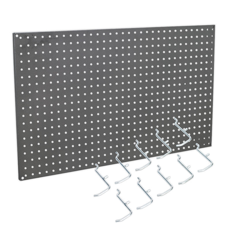 Click to view product details and reviews for 10 Piece Hook Set For Apspb Steel Pegboard.
