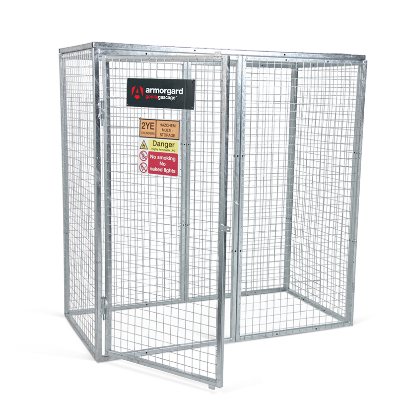 Click to view product details and reviews for Armorgard Gorilla Double Compartment Gas Cage 1835 X 2415 X 1280mm Bolt Together.