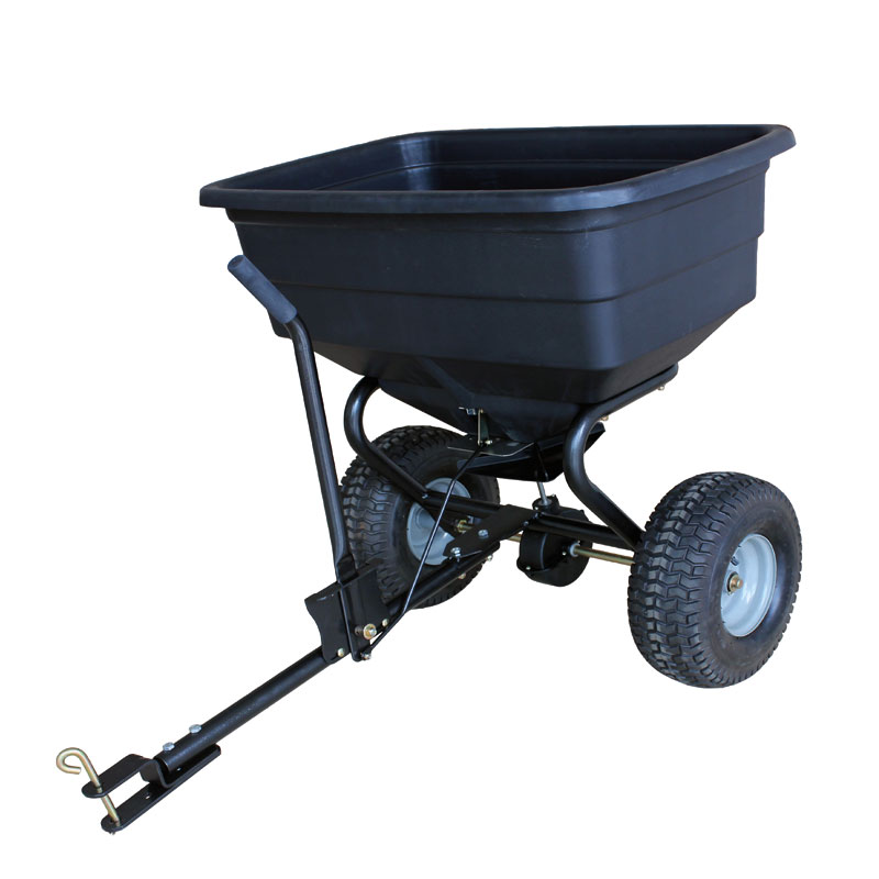 Click to view product details and reviews for 80 Litre Capacity Towable Salt Spreader.