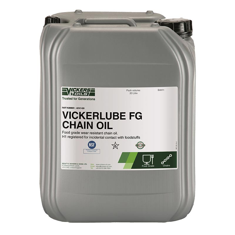 Click to view product details and reviews for Vickerlube Food Grade Chain Oil 20l.