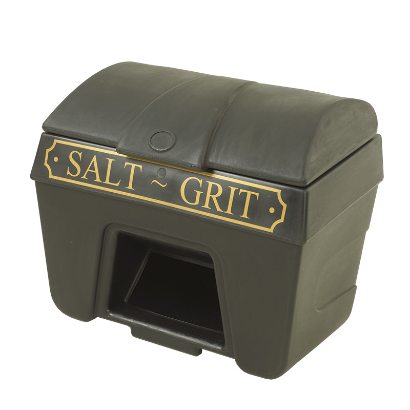 200l Black Gold Victoriana Grit Bin No Hopper Or Lock