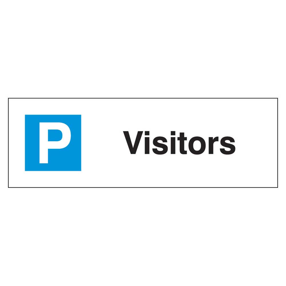 Click to view product details and reviews for Visitors Parking Sign Rigid 12mm Poly 200mm X 600mm.