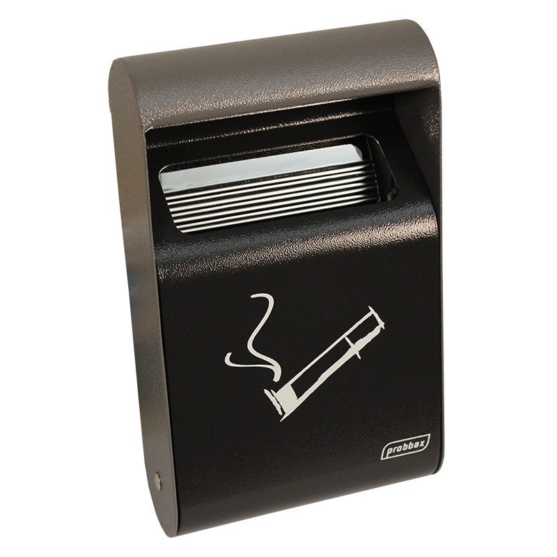 Click to view product details and reviews for 05l Wall Mounted Ashtray Dark Grey With Liner 64 X 152 X 255mm.
