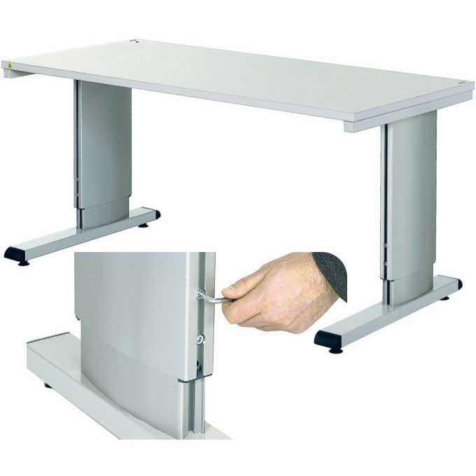 Wb Allen Key Height Adjustable Cantilever Bench 1500 W X 800 D
