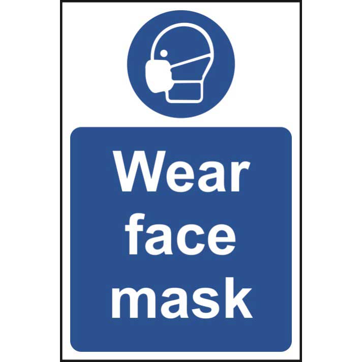 Click to view product details and reviews for Wear Face Mask Sign Rigid Pvc 200 X 300mm.