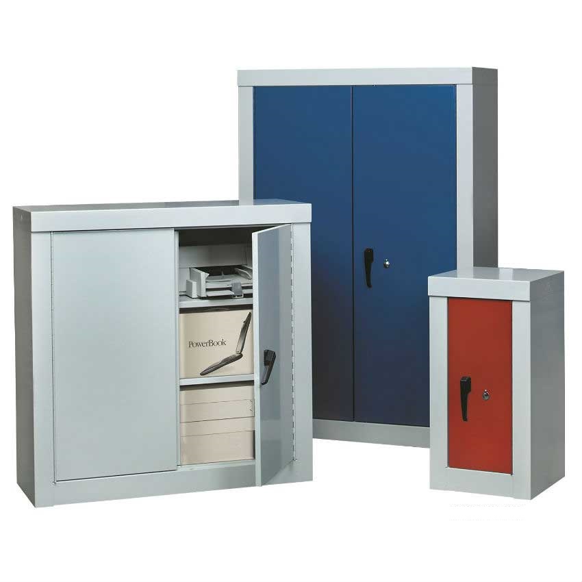 Click to view product details and reviews for 1 Door Welded Steel Security Cupboard With Seven Lever Anti Pitch Lock 1200mm High 900mm Wide.