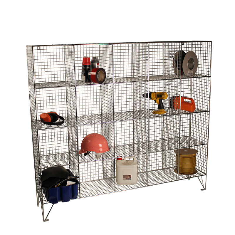 Click to view product details and reviews for Wire Mesh Lockers With 12 Open Front Compartments 910w X 305d.