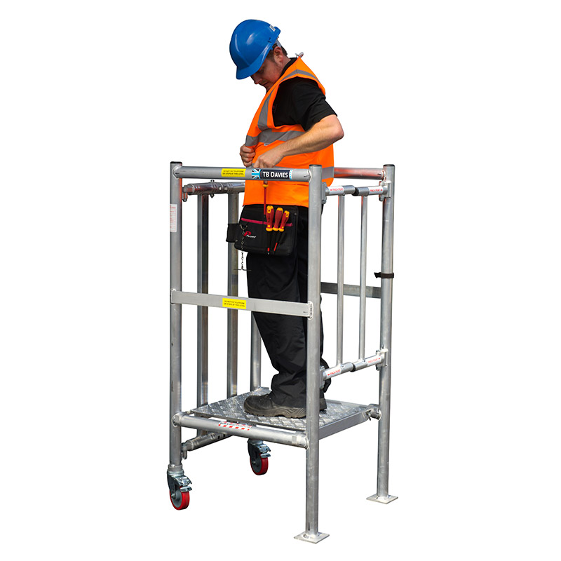 Click to view product details and reviews for 1 Tread Folding Smart Pod Work Podium 420mm High Platform.