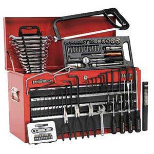 Sealey American Pro 6 Drawer Top Chest Tool Box with 97pc Tool Kit 