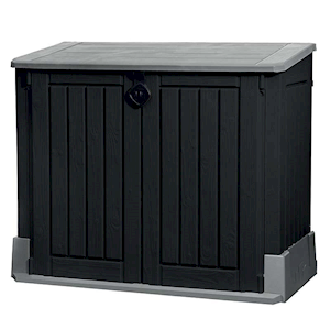 Black Storage Box for 2 x 120L Wheelie Bins | ESE Direct