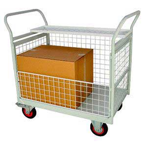 Mailroom Trolleys with Removable Side Panels