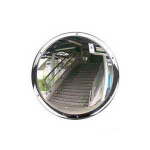 Anti-Vandal Wall Mounted Stainless Steel Convex Mirror