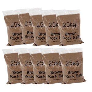 Bulk Brown Rock Salt, Bags of 25kg 