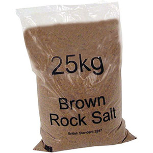  Bulk Brown Rock Salt, Pallet of 42 5kg Bags