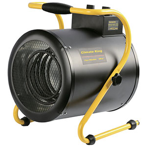 Climate King 3kw Torpedo Fan Heater With 2 Heating Levels Plus A Fan Only Mode