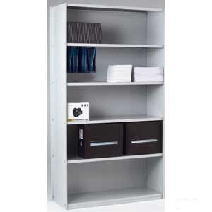 Closed Back Solo Shelving Starter Bay with 6 Shelves