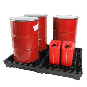 EVO Recycled Plastic 4 Drum Spill Pallets