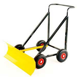 Heavy Duty Push Along Snow Plough With Adjustable Blade 