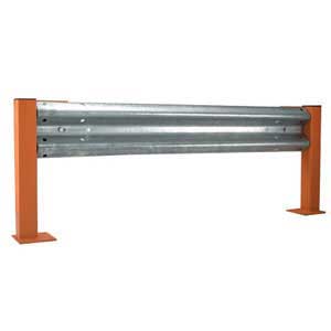 Heavy Duty Rail Barrier 750mm high x 1250 - 2500mm long